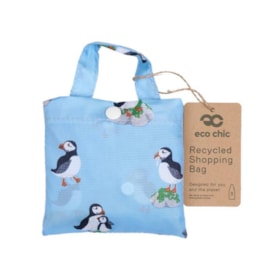 Eco Chic Blue Multi Puffin Shopper Eco Chic Blue Multi Puffin Shopper