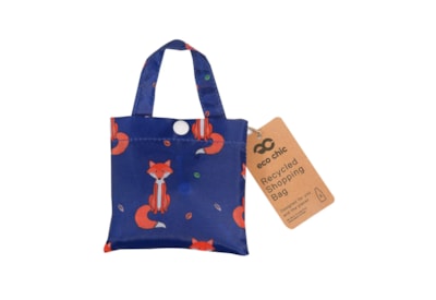 Eco Chic Navy Foxes Shopper