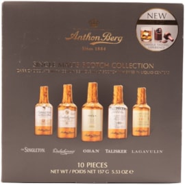 Anthon Berg 10pc Single Malt Scotch Whisky Liqueur 155g (AB545)