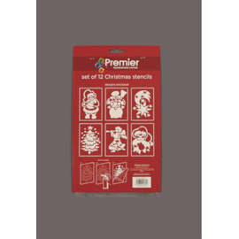 Premier 12pc Xmas Stencil Sheet (AC095047)