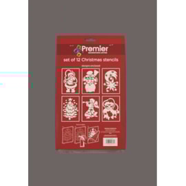 Premier Decorations 12pc Christmas Stencil Sheet Premier Decorations 12pc Christmas Stencil Sheet