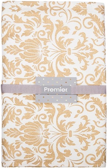 Premier Champagne Gold Design Table Runner 2m (AC231487CG)