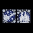 Premier White Christmas Scene Stickers 38cm Premier White Christmas Scene Stickers 38cm