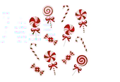 Premier Glitter Candy Window Stickers 35cm Premier Glitter Candy Window Stickers 35cm