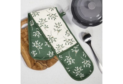 Premier Green Mistletoe Double Oven Gloves 90cm Premier Green Mistletoe Double Oven Gloves 90cm