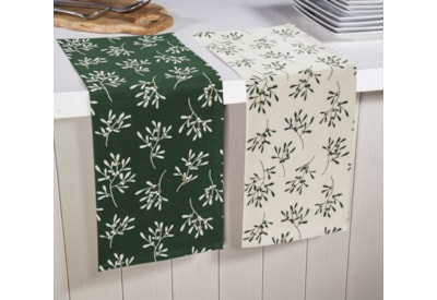 Premier Green Mistletoe Tea Towels 2s (AC241973GR)