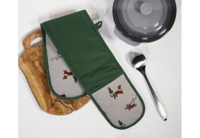 Premier Christmas Dog Double Oven Gloves 90cm Premier Christmas Dog Double Oven Gloves 90cm