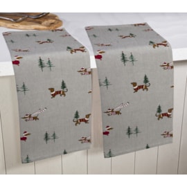 Premier Christmas Dog Tea Towels 2s (AC241989)
