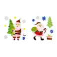 Premier Santa Scene Window Stickers Asstd 20cm