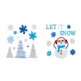 Premier Snowy Ice Window Stickers Asstd 20cm Premier Snowy Ice Window Stickers Asstd 20cm