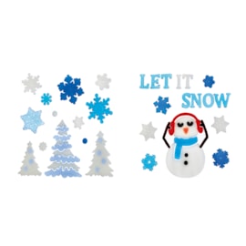 Premier Snowy Ice Window Stickers Asstd 20cm (AC242038)