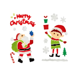 Premier Santa - Elf Window Stickers Asstd (AC242039)
