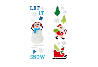 Premier Christmas Scene Window Stickers Asstd 50cm (AC242040)
