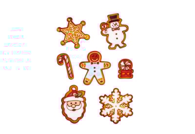 Premier Gingerbread Window Stickers 7pc 40cm