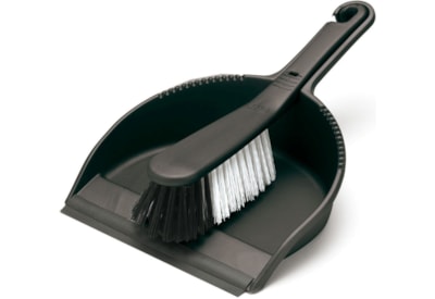 Addis Soft Brush&dustpan Black Addis Soft Brush&dustpan Black