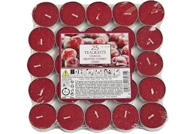 Prices Petali Frosted Cherry Tealights 25s Prices Petali Frosted Cherry Tealights 25s