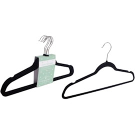 Rsw Adult Flock Hangers Pack 5 Black Rsw Adult Flock Hangers Pack 5 Black