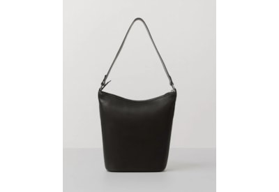 Lappella Anastasia Hobo In Black Valentino Leather Lappella Anastasia Hobo In Black Valentino Leather