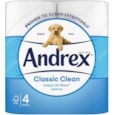 Andrex Toilet Roll Classic Clean White 4roll (10022)