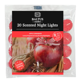 Baltus 8hr Nightlights Apple & Cinnamon 20s Baltus 8hr Nightlights Apple & Cinnamon 20s