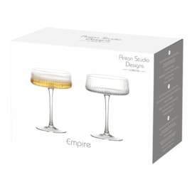Set x 2 Empire Champagne Saucers (ASD10349)