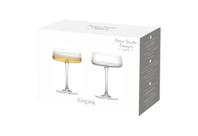 Set x 2 Empire Champagne Saucers (ASD10349)