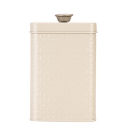 Artisan Street Embossed Storage Canister Stone (ASTEMBSTORCAN)