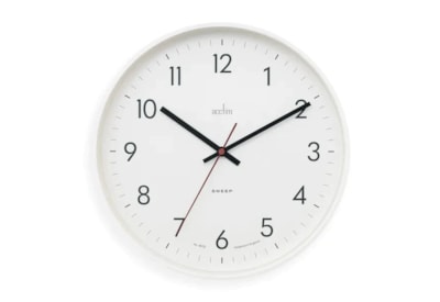 Aster 30cm Sweep Wall Clock White (23042)