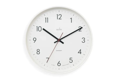Aster 30cm Sweep Wall Clock White Aster 30cm Sweep Wall Clock White