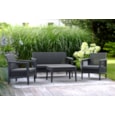 Keter Atlas Linea 4 Seater Lounge Set - Graphite