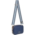 Alice Wheeler Navy Soho Double Zipped Cross Body Bag (AW5865)