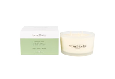 Light By Aroma Works Light Multi Wick Candle Lemongrass & Bergamot Light By Aroma Works Light Multi Wick Candle Lemongrass & Bergamot