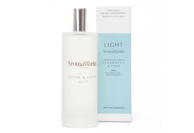 Light By Aroma Works Light Room Mist Spearmint & Lime 100ml Light By Aroma Works Light Room Mist Spearmint & Lime 100ml