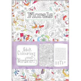 Adult Colouring & Wordsearch Books Asstd (AWS09-12)