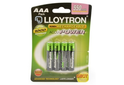 Lloytron Accupower Rechargable Batteries Aaa 4s Lloytron Accupower Rechargable Batteries Aaa 4s