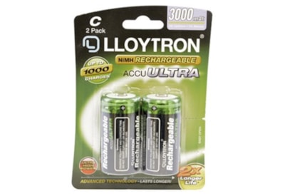 Lloytron Accuultra Rechargable Batteries C 2s Lloytron Accuultra Rechargable Batteries C 2s