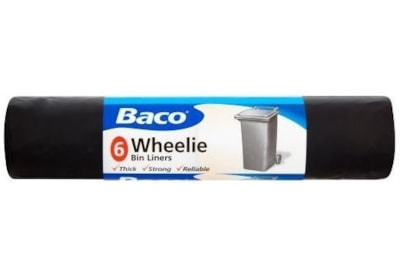 Baco Wheelie Bin Liners 6s (85B19)