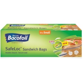 Bacofoil Safeloc Sandwich Bags 1 Litre 25s (6776390)