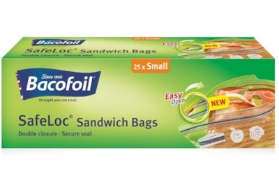 Bacofoil Safeloc Sandwich Bags 1 Litre 25s Bacofoil Safeloc Sandwich Bags 1 Litre 25s