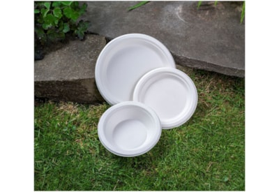 Swantex Green Bagasse Round Plate 9" 100s (P9100B)