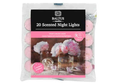 Baltus 8hr Burn Night Light Peony&blush Suede 20s Baltus 8hr Burn Night Light Peony&blush Suede 20s