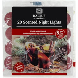 Baltus 8hr Nightlights Mulled Wine 20s (PES020-20MW)