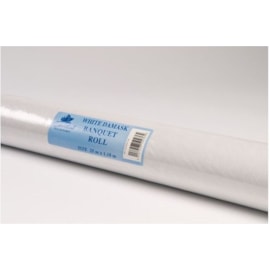 Banquet Roll Damask White 25m 1.18m Banquet Roll Damask White 25m 1.18m