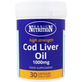 Basic Nutrition Cod Liver Oil 1000m 30s (BNCLO1)
