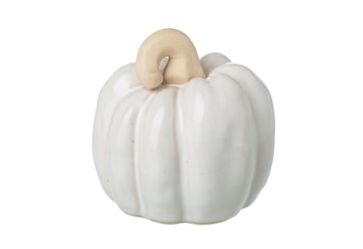 Heaven Sends Ceramic White Pumpkin 9cm (BAZ184)