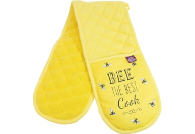 David Mason Design Bee Happy Double Oven Gloves David Mason Design Bee Happy Double Oven Gloves