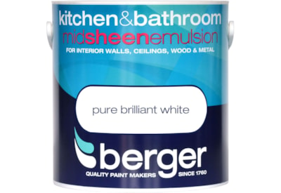 Berger Kitchen & Bathroom Brilliant White 2.5lt (5070700)