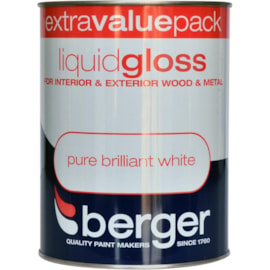 Berger Liquid Gloss Brilliant White 1.25lt (5026126)