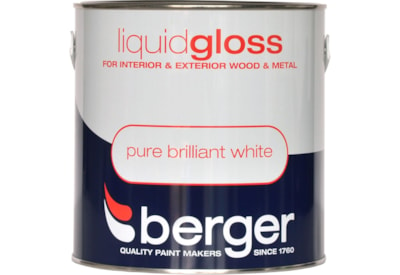 Berger Liquid Gloss Brilliant White 2.5lt (5026128)