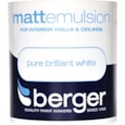 Berger Matt Emulsion Brilliant White 1lt (5020264)